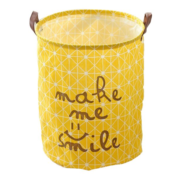 Foldable Round Clothes Storage Laundry Basket