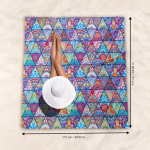 Boho Style Nylon Waterproof Convenient Foldable Beach Picnic Mat