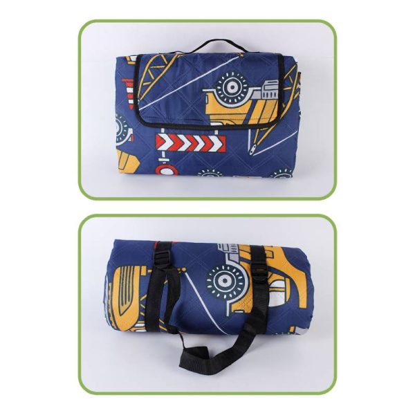 Car pattern pongee waterproof thickened beach picnic mat