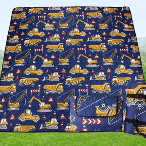 Car pattern pongee waterproof thickened beach picnic mat