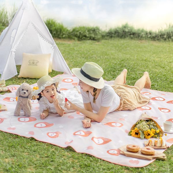 Ins style cute nut series beach picnic mat