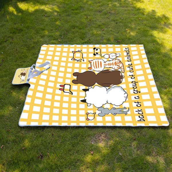 Cartoon children's thickened anti-fall waterproof picnic mat beach mat