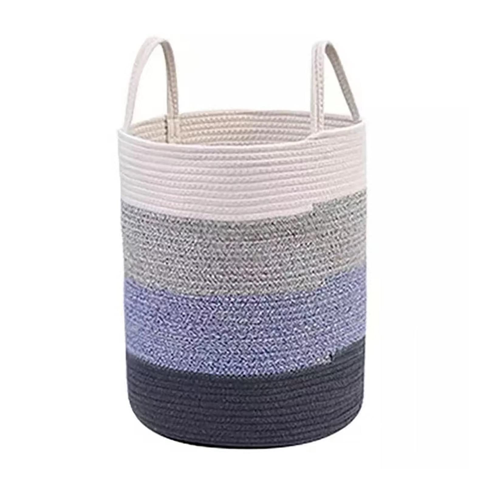 Handmade Cotton Portable Rope Storage Laundry Basket