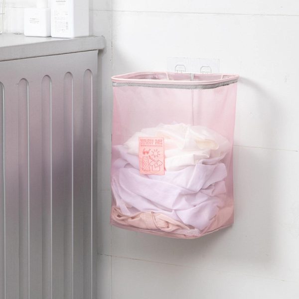 Wall Hanging Foldable Clothes Storage Laundry Basket