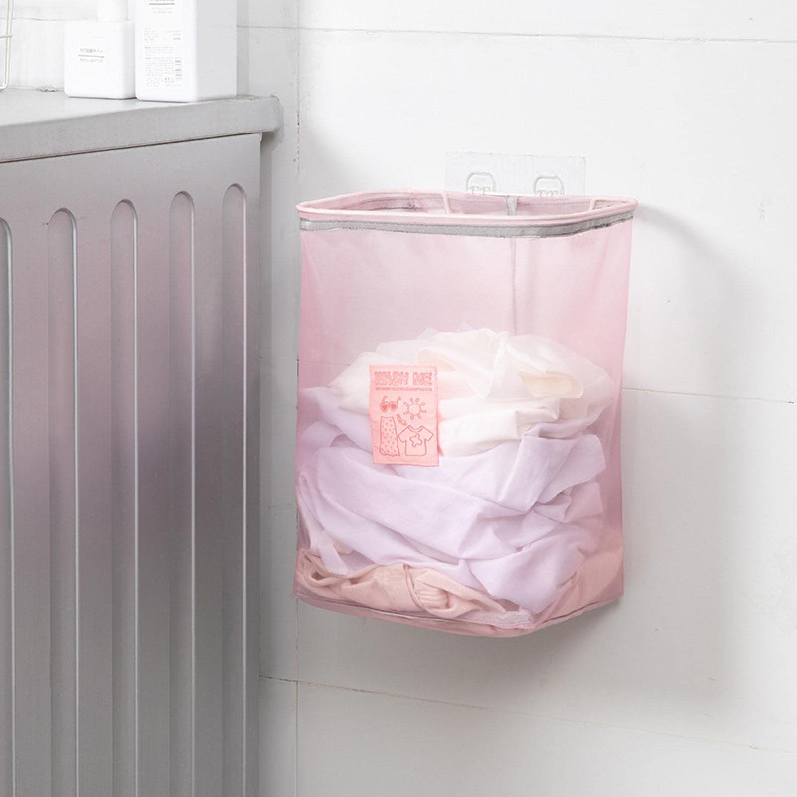 Wall Hanging Foldable Clothes Storage Laundry Basket