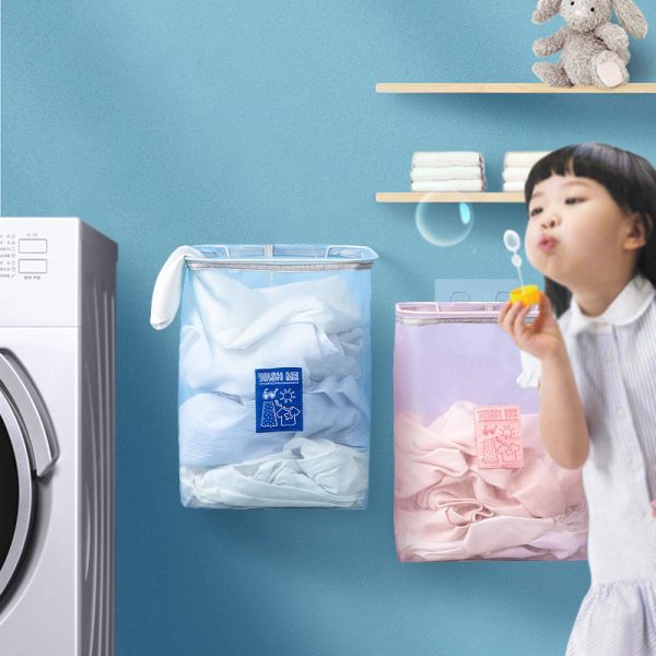 Wall Hanging Foldable Clothes Storage Laundry Basket