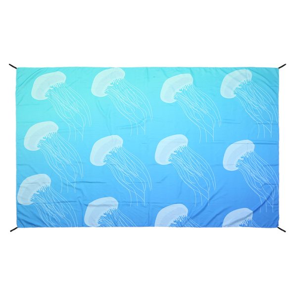 Underwater World Print Pattern Portable Pocket Beach Mat Picnic Mat