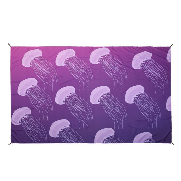 Underwater World Print Pattern Portable Pocket Beach Mat Picnic Mat