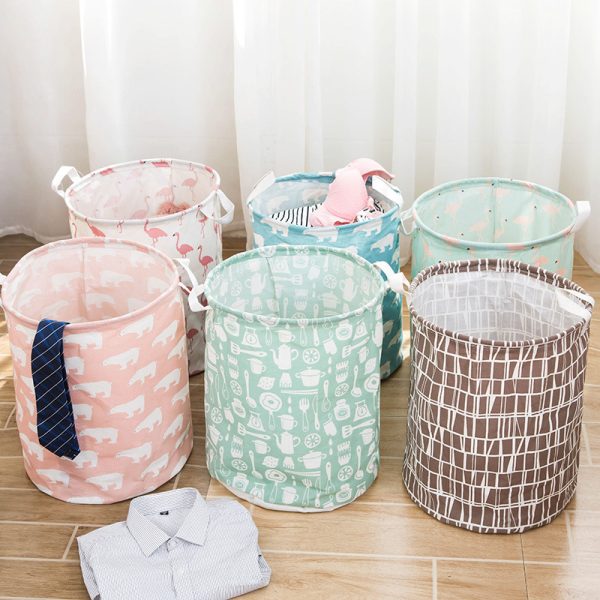 Folding Waterproof Clothes Storage Laundry Basket
