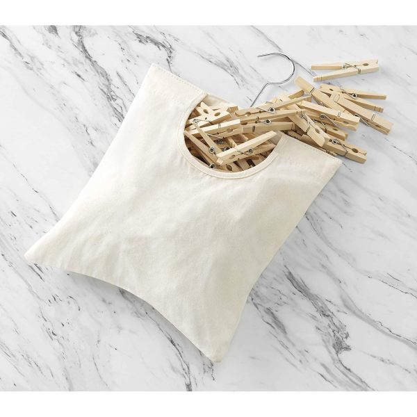 Canvas Hanging Storage Clothespin Laundry Bag