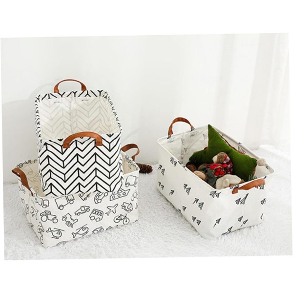 Foldable Letter Clothes Storage Laundry Basket