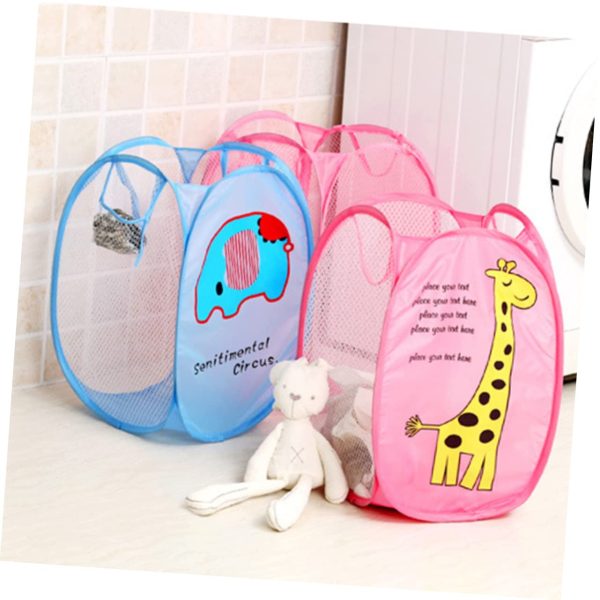 3PCS Foldable Cut Animal Laundry Basket