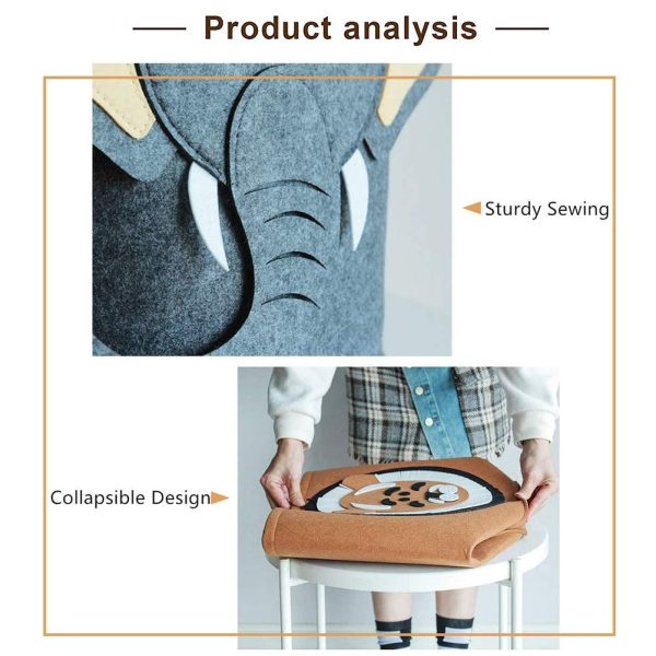 Cartoon Elephant Clothes Storage Laundry Basket