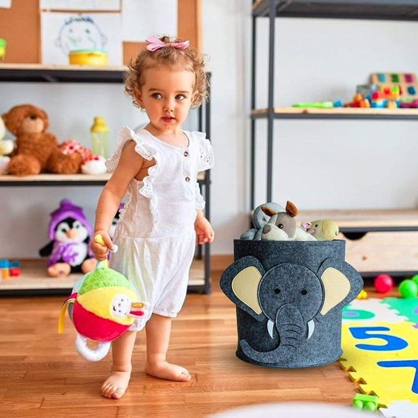Cartoon Elephant Clothes Storage Laundry Basket