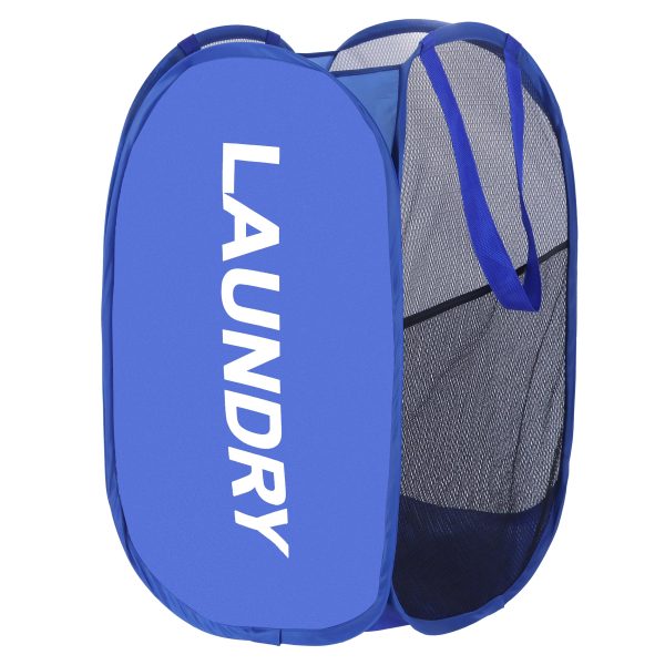 Mesh Collapsible Clothes Storage Laundry Basket