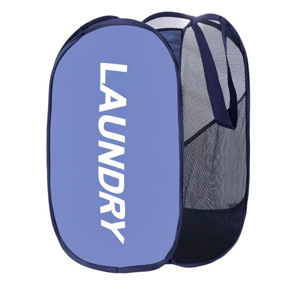 Mesh Collapsible Clothes Storage Laundry Basket