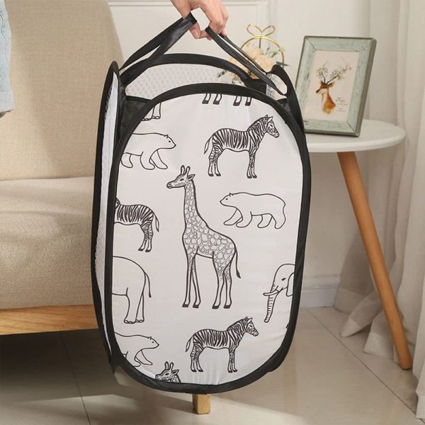 2PCS Large Capacity Mesh Pop Up Laundry Basket
