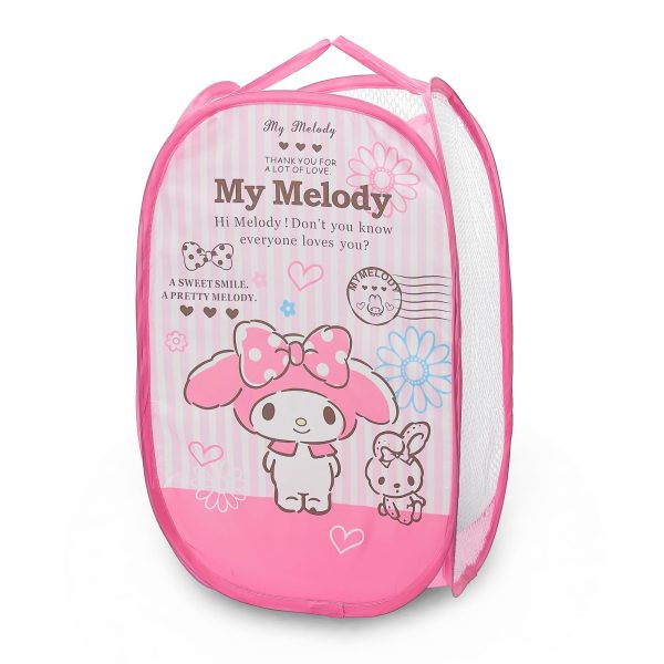 Large Capacity Foldable Lightweight Cute Mesh Popup Laundry Basket