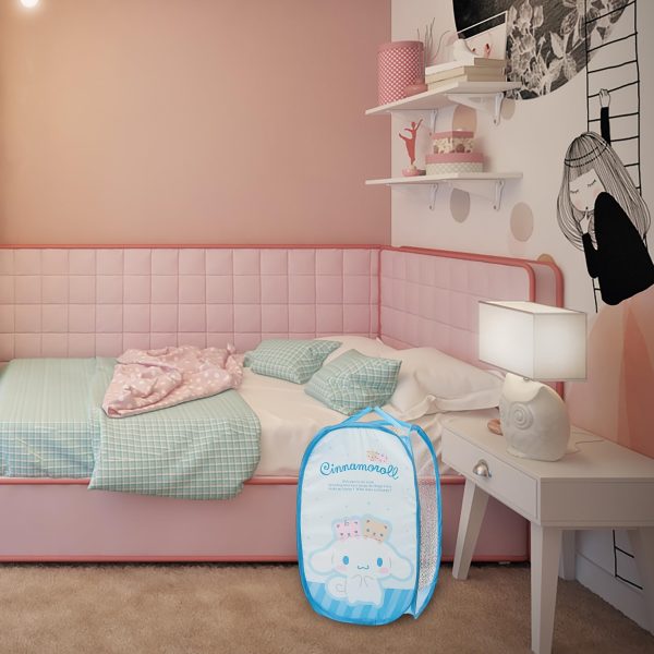 Large Capacity Foldable Lightweight Cute Mesh Popup Laundry Basket