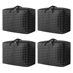 4 Pack Large Moving Sturdy Space Saving Storage Bag