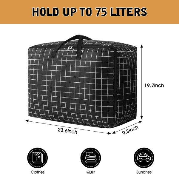 4 Pack Large Moving Sturdy Space Saving Storage Bag