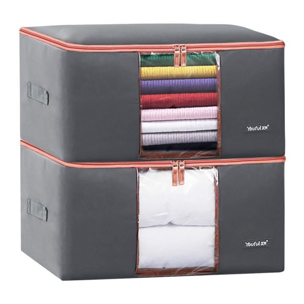 2 PCS Waterproof Closet Clothes Storage Bag