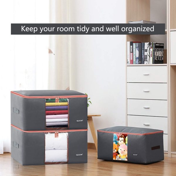 2 PCS Waterproof Closet Clothes Storage Bag