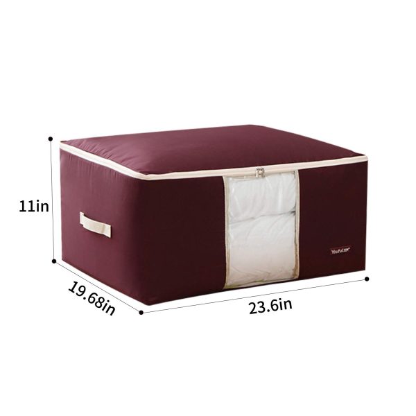 2 PCS Waterproof Closet Clothes Storage Bag