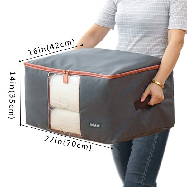 2 PCS Waterproof Closet Clothes Storage Bag