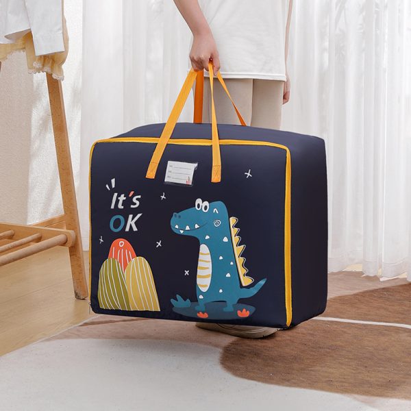 Moving Cartoon Dinosaur Clothing Comforter Zipper Storage Bag