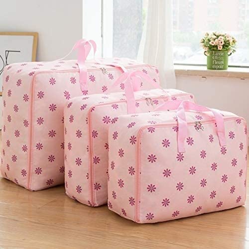 Large Capacity Clothe Cartoon Sun Pattern Luggage Storage Bag