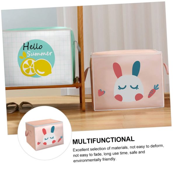 2 PCS Under Tote Cartoon Cloth Storage Bag