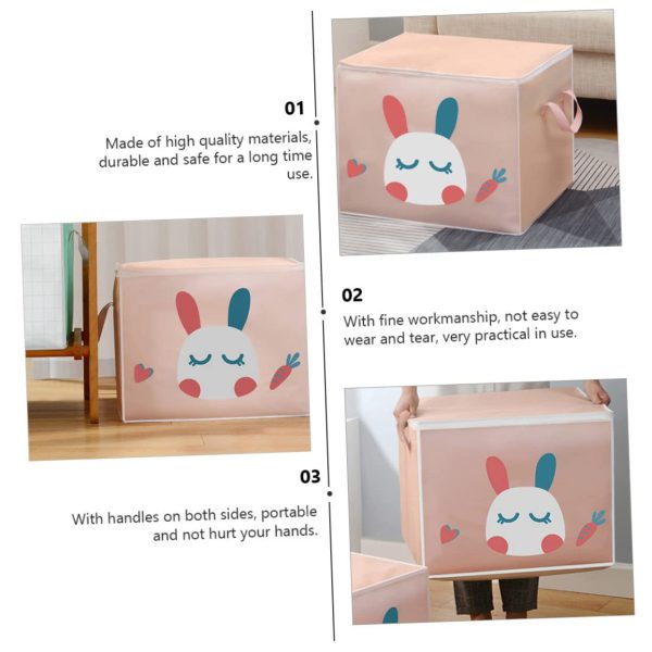 2 PCS Under Tote Cartoon Cloth Storage Bag