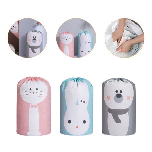 3pcs Cartoon Comforters Clothes Pillow Storage Bags