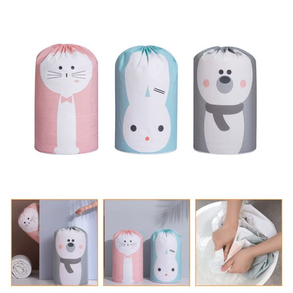 3pcs Cartoon Comforters Clothes Pillow Storage Bags