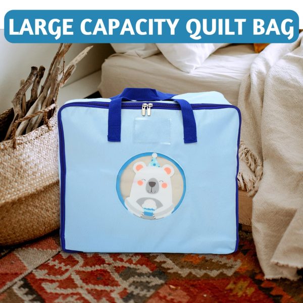 Large Capacity Comforter Clothing Polar Bear Storage Bag