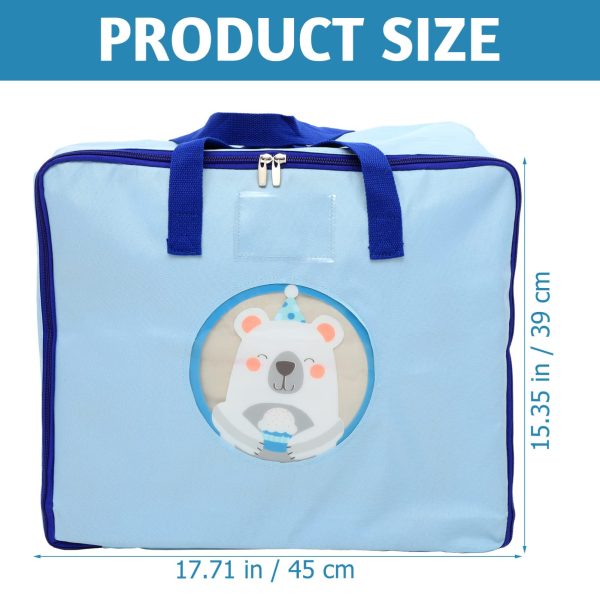 Large Capacity Comforter Clothing Polar Bear Storage Bag