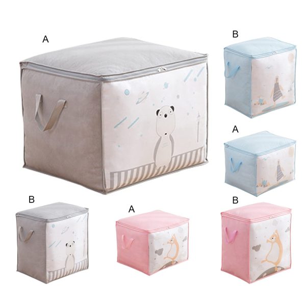 Large Capacity Clothes Cartoon Print Foldable Storage Bag