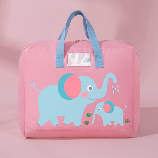 Large Cartoon Kindergarten Portable Clothes Quilt Storage Bag