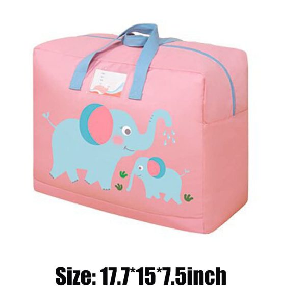 Large Cartoon Kindergarten Portable Clothes Quilt Storage Bag