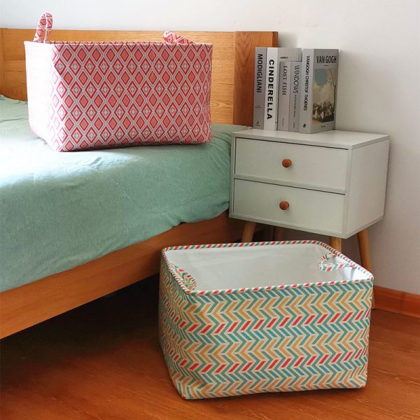 Foldable Cartoon Blanket Clothing Rhomboid Storage Bag