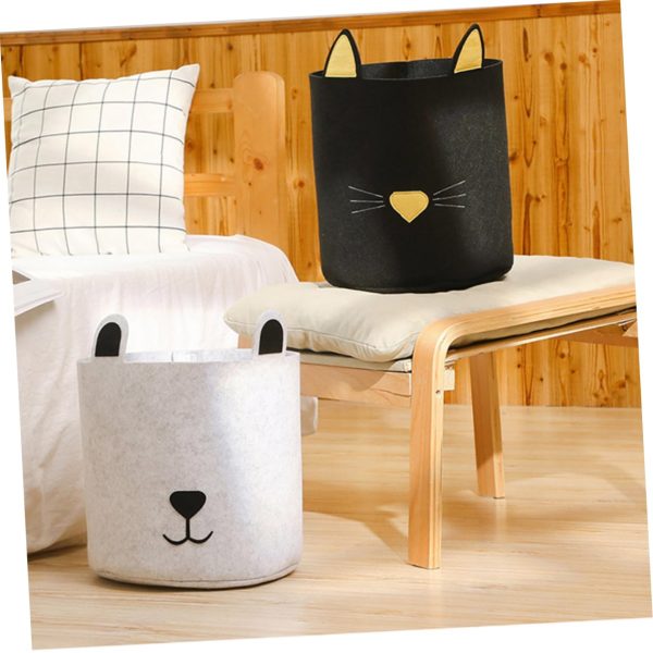 2pcs Folding Laundry Clothes Basket Storage Bin