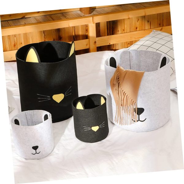 2pcs Folding Laundry Clothes Basket Storage Bin