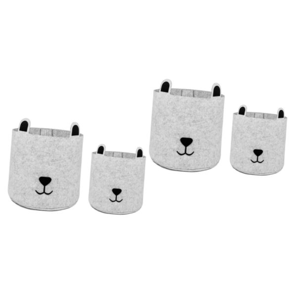 2pcs Folding Laundry Clothes Basket Storage Bin