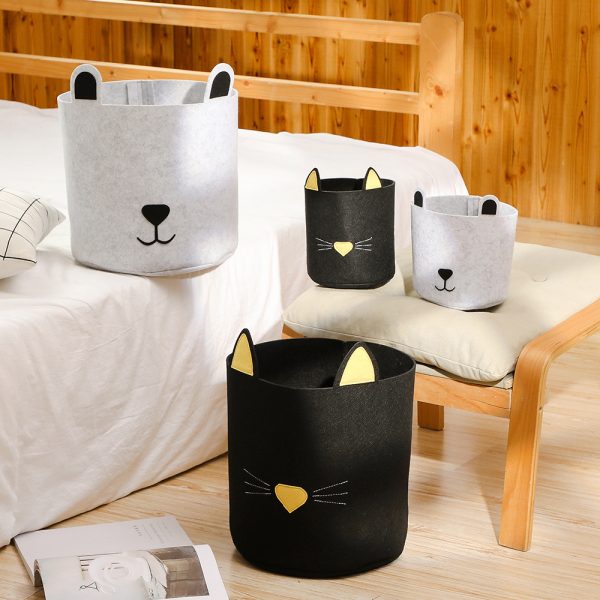 2pcs Folding Laundry Clothes Basket Storage Bin