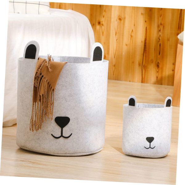 2pcs Folding Laundry Clothes Basket Storage Bin