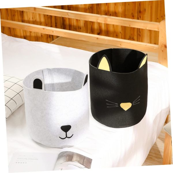2pcs Folding Laundry Clothes Basket Storage Bin