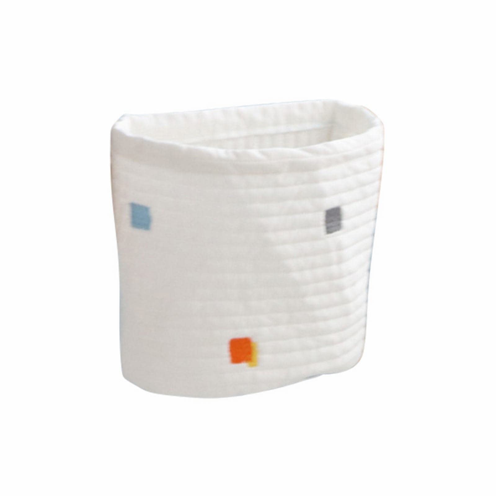 Cotton Embroidered Hanging Basket Colorful Grid Small Cloth Bag