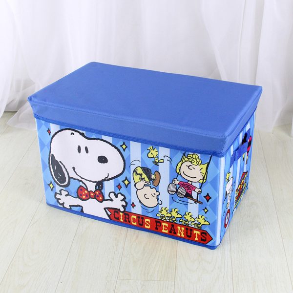 Snoopy Oxford Fabric Multi-functional Foldable Storage Box - Cartoon Print Household Organizer for Children's Toys and Miscellaneous Items