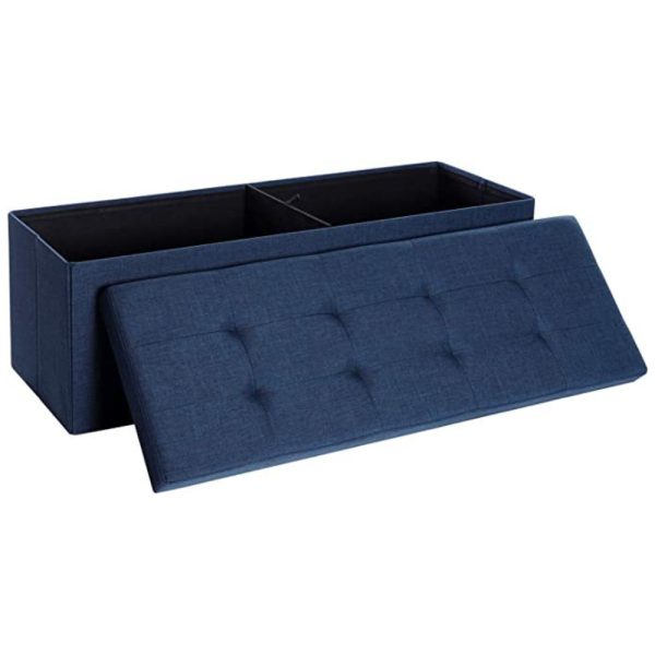 Folding Storage Ottoman Bench